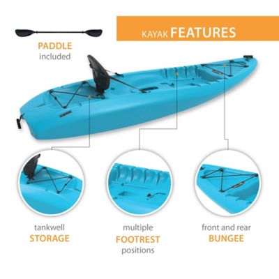 Image showing  8 ft. 5 in. Hydros Sit-on-Top Kayak, Glacier Blue
