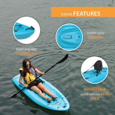 Image showing  8 ft. 5 in. Hydros Sit-on-Top Kayak, Glacier Blue