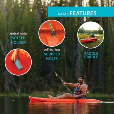 Image showing 5 th Lifetime 8 ft. 5 in. Hydros Sit-on-Top Kayak, Orange