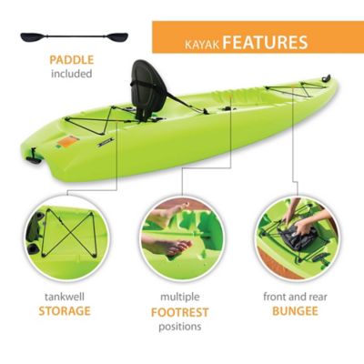 Image showing  8 ft. 5 in. Hydros Sit-on-Top Angler Kayak, Lime Green