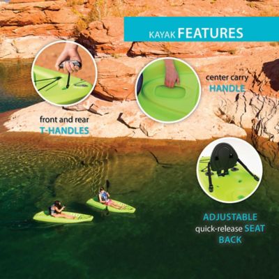 Image showing  8 ft. 5 in. Hydros Sit-on-Top Angler Kayak, Lime Green