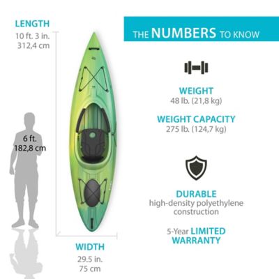 Image showing  10 ft. 3 in. Tide Sit-Inside Kayak, Lemongrass Fusion