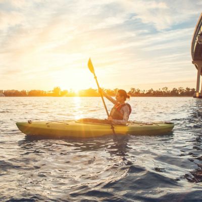 Image showing 5 th Lifetime 10 ft. 3 in. Tide Sit-Inside Kayak, Lemongrass Fusion