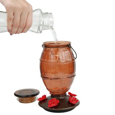Image showing 9 th Perky-Pet 36 oz. Prohibition Top-Fill Glass Hummingbird Feeder