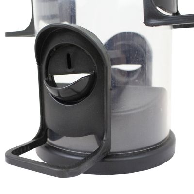 Image showing  4 lb. 2-in-1 Swivel Port XL Tube Bird Feeder, Black