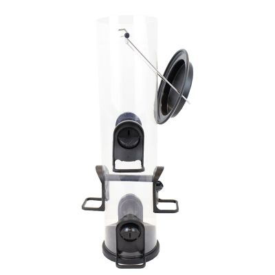 Image showing  4 lb. 2-in-1 Swivel Port XL Tube Bird Feeder, Black