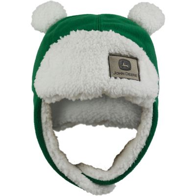 John Deere Kids' Polyester Trapper Winter Hat, Ages 2-4 with Head Size of 18-5/8 to 20-1/2 in.