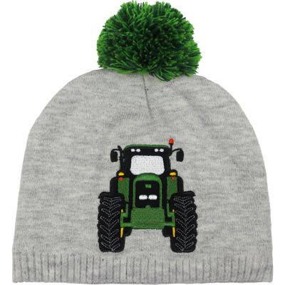 John Deere Kids' Tractor Polyester Winter Hat, Ages 2-4 with Head Size of 18-5/8 to 20-1/2 in.