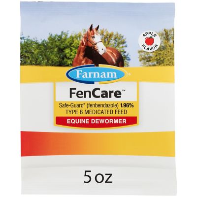 Farnam FenCare Safe-Guard Fenbendazole 1.96% TYPE B Medicated Horse Feed, Treats Up to 1,250 lb., 5 oz.