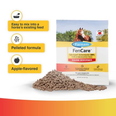 Image showing  FenCare Safe-Guard Fenbendazole 1.96% TYPE B Medicated Horse Feed, Treats Up to 1,250 lb., 5 oz.