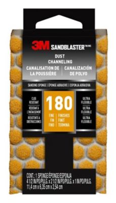 3M SandBlaster Ultra Flex Sanding Sponge, 180 Grit
