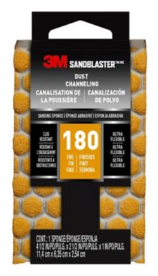 3M 2.5 in. x 4.5 in. 180 Grit SandBlaster Ultra Flex Sanding Sponge