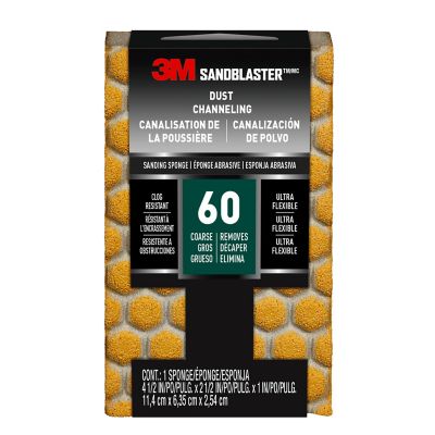 3M 60 Grit SandBlaster Ultra Flex Sanding Sponge