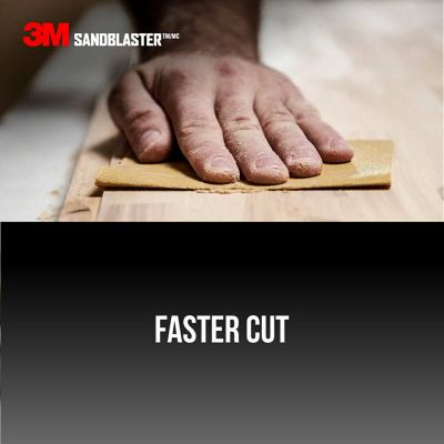 Image showing  9.35 in. x 12.125 in. 120 Grit SandBlaster No-Slip Grip Advanced Sanding Sheets, 4-Pack