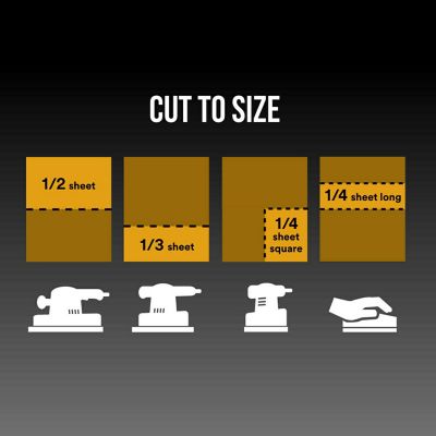 Image showing  9.35 in. x 12.125 in. 120 Grit SandBlaster No-Slip Grip Advanced Sanding Sheets, 4-Pack