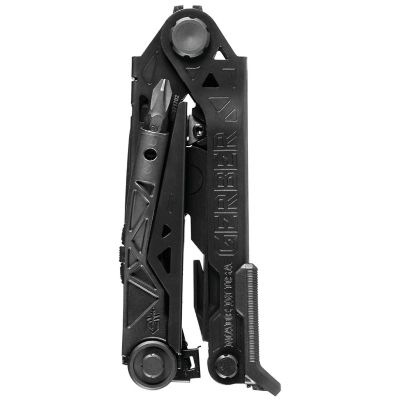 Image showing  Center-Drive Black/Black Needle Nose Multi-Tool with Coyote Brown Sheath and Bit Set