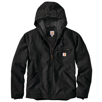 Image showing  Men's Washed Duck Sherpa-Lined Jacket