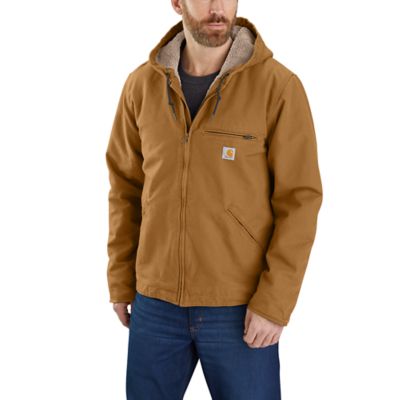 Carhartt Men's Washed Duck Sherpa-Lined Jacket