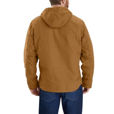 Image showing  Men's Washed Duck Sherpa-Lined Jacket