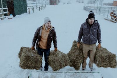Image showing 3 th Carhartt Men's Washed Duck Sherpa-Lined Jacket