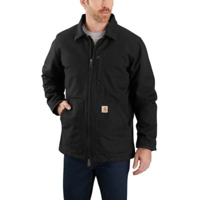 Carhartt Men's Washed Duck Sherpa-Lined Coat