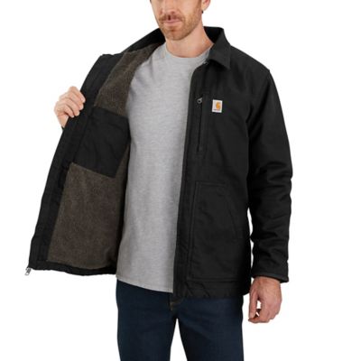 Image showing  Men's Washed Duck Sherpa-Lined Coat