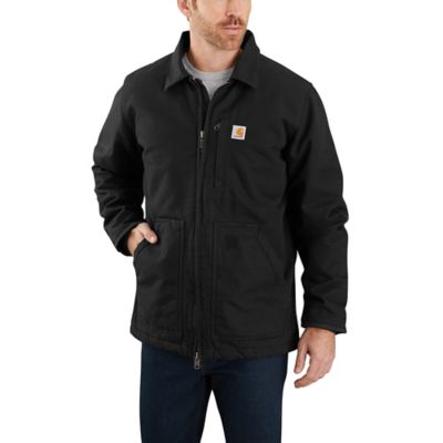 Image showing 1 th Carhartt Men's Washed Duck Sherpa-Lined Coat