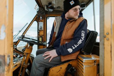 Image showing  Men's Duck Sherpa-Lined Mock Neck Vest