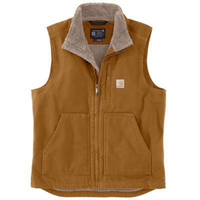 Carhartt Men's Duck Sherpa-Lined Mock Neck Vest