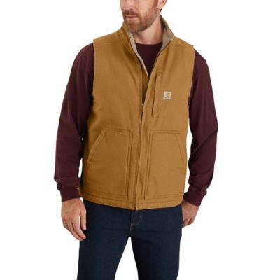 Image showing  Men's Duck Sherpa-Lined Mock Neck Vest