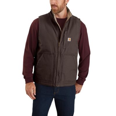 Image showing  Men's Duck Sherpa-Lined Mock Neck Vest