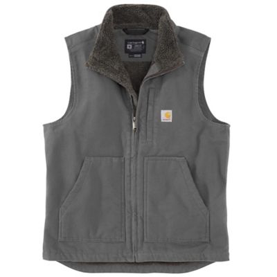 Carhartt Men's Duck Sherpa-Lined Mock Neck Vest