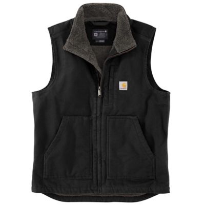 Carhartt Men's Duck Sherpa-Lined Mock Neck Vest