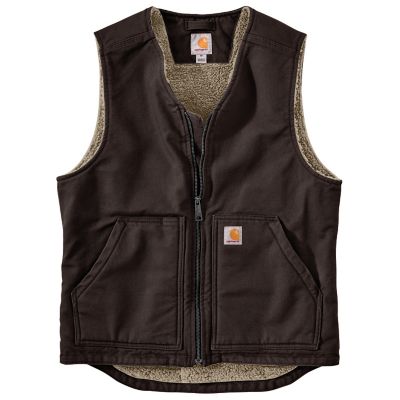 Carhartt Men's Washed Duck Sherpa-Lined Vest