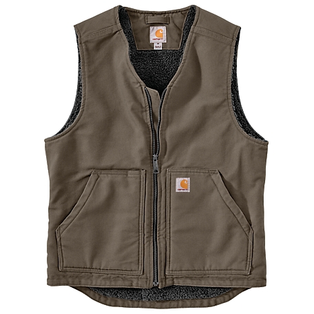 Carhartt Washed Duck Sherpa-Lined Vest at Tractor Supply Co.