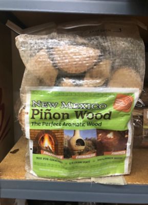 New Mexico Pinon Firewood Heat-Treated Pinon Aromatic Firewood Bag