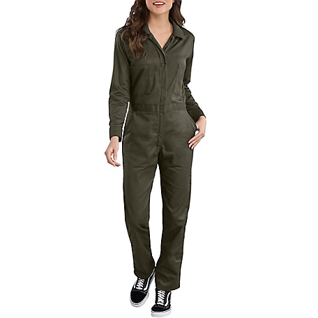 Dickies Women's Long-Sleeve Cotton Twill Coveralls