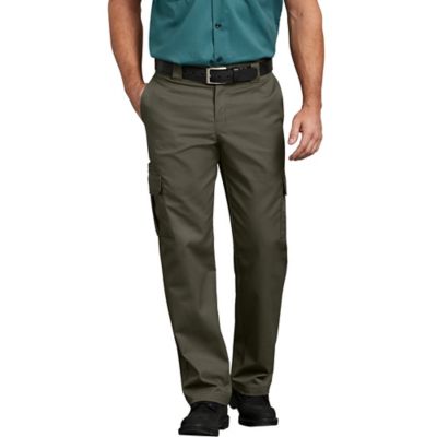 Dickies Men's Regular Fit Mid-Rise Flex Straight Leg Cargo Work Pants