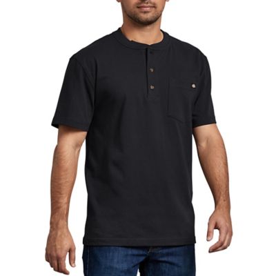 Dickies Men's Heavyweight Short-Sleeve Henley T-Shirt