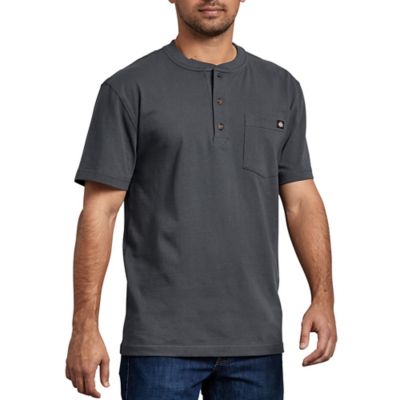 Dickies Men's Heavyweight Short-Sleeve Henley T-Shirt
