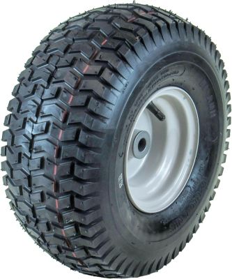 Image showing 6 th Hi-Run 15x6-6 4PR SU12 Lawn and Garden Tire Assembly on 6x4.5 Wheel, Grayish White