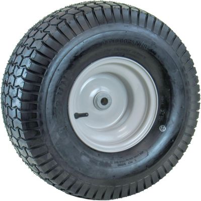 Image showing 8 th Hi-Run 20x10-8 2PR SU12 Lawn and Garden Tire Assembly on 8x7 Wheel, Grayish White
