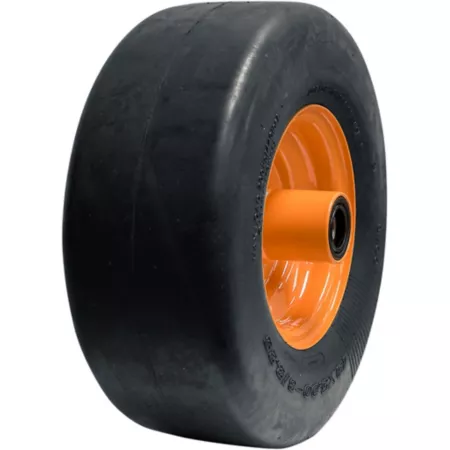 Hi-Run 11x4-5/3.25 Flat-Free Smooth Tread Semi-Pneumatic Tire Set Mower Tires & Wheels