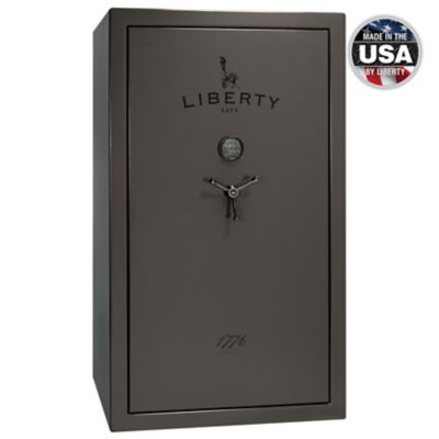 Liberty Safe 1776T, 64 Long Gun + 9 Handgun, E-Lock, 75 Min. Fire Rating, Gun Safe, Marble Gray