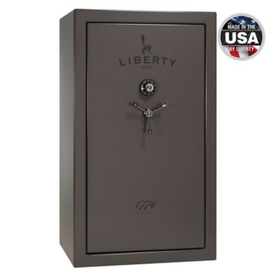 Liberty Safe 1776, 36 Long Gun + 6 Handgun, Combination Lock, 75 Min. Fire Rating, Gun Safe, Marble Gray