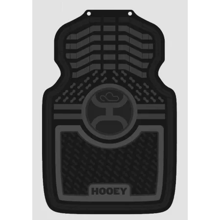 Hooey Non-Slip Automotive Floor Mats Black 2 Pieces. Floor Mats & Cargo Liners