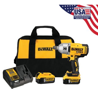 DeWALT 3/4 in. Drive 20V MAX XR High Torque Impact Wrench Kit, Multi-Speed Control, DCF897P2