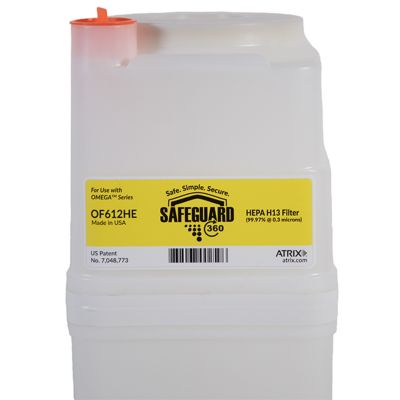 Image showing  SafeGuard 360 HEPA Filter Cartridge for Omega Series Vacuum, 99.97% Efficient at 0.3 Micron