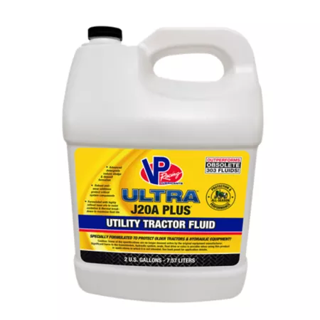 VP Racing Lubricants 2 gal 20 Ultra J20A Plus Utility Tractor Hydraulic Fluid Hydraulic Fluids