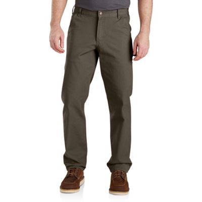 Carhartt Men's Relaxed Fit Mid-Rise Rugged Flex Duck Dungaree Pants
